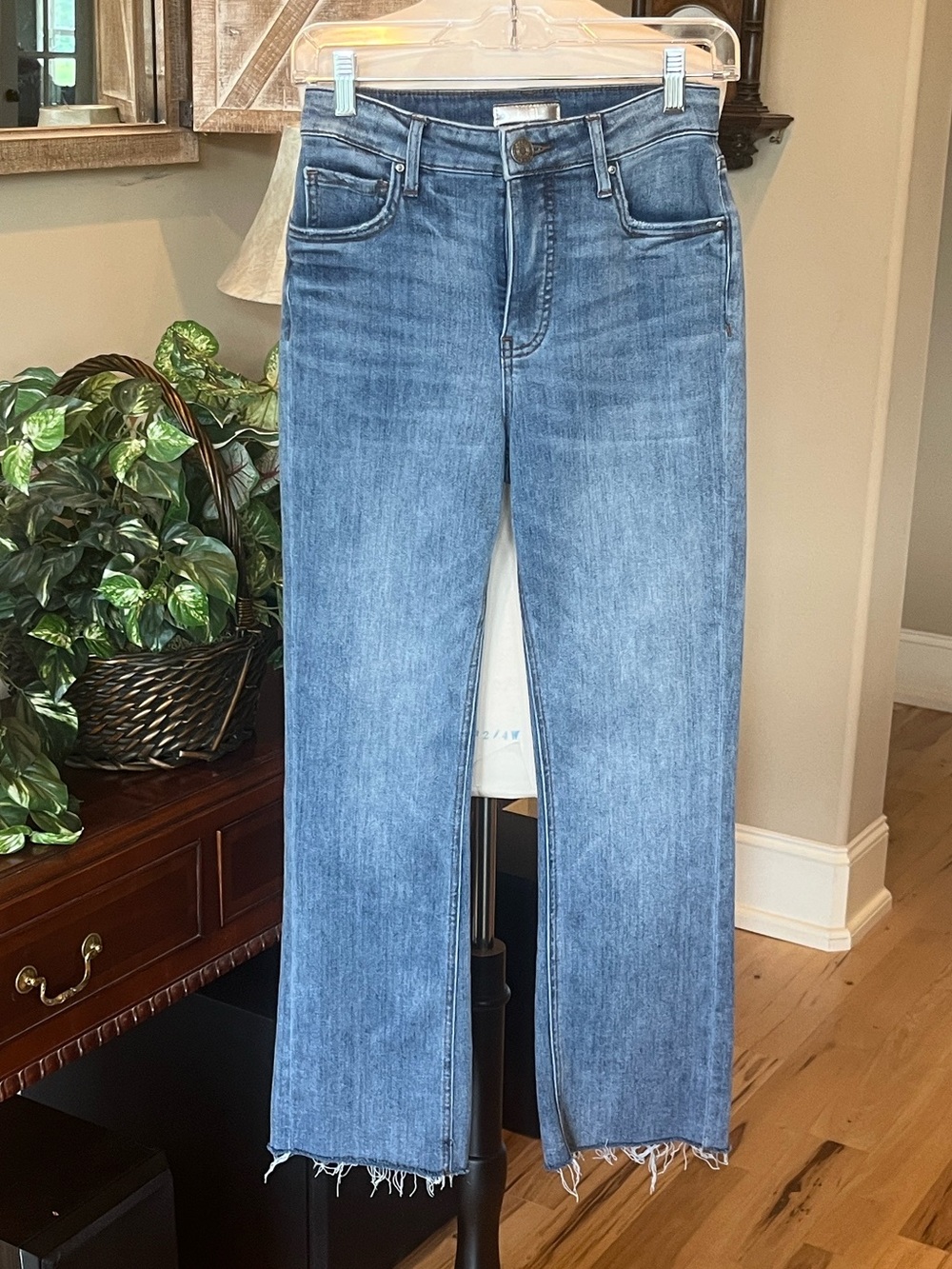 Kut from the Kloth Light Blue FAB AB Ankle Flare High Rise Jeans New